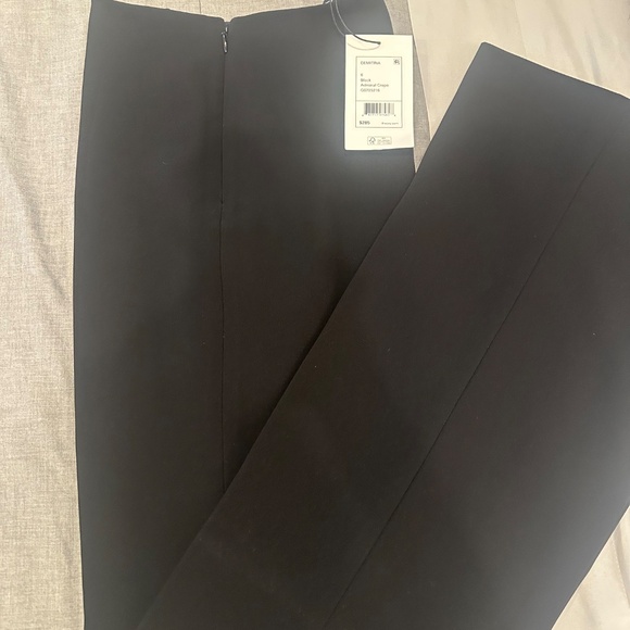 NWT Theory Black Demitria Admiral Crepe Flared Pants - Size 6 - Picture 8 of 8